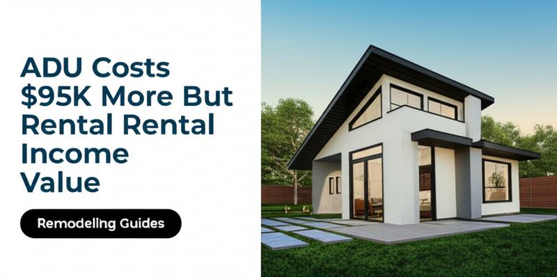ADU Costs vs Rental Income Value: $95K Difference Explained ...